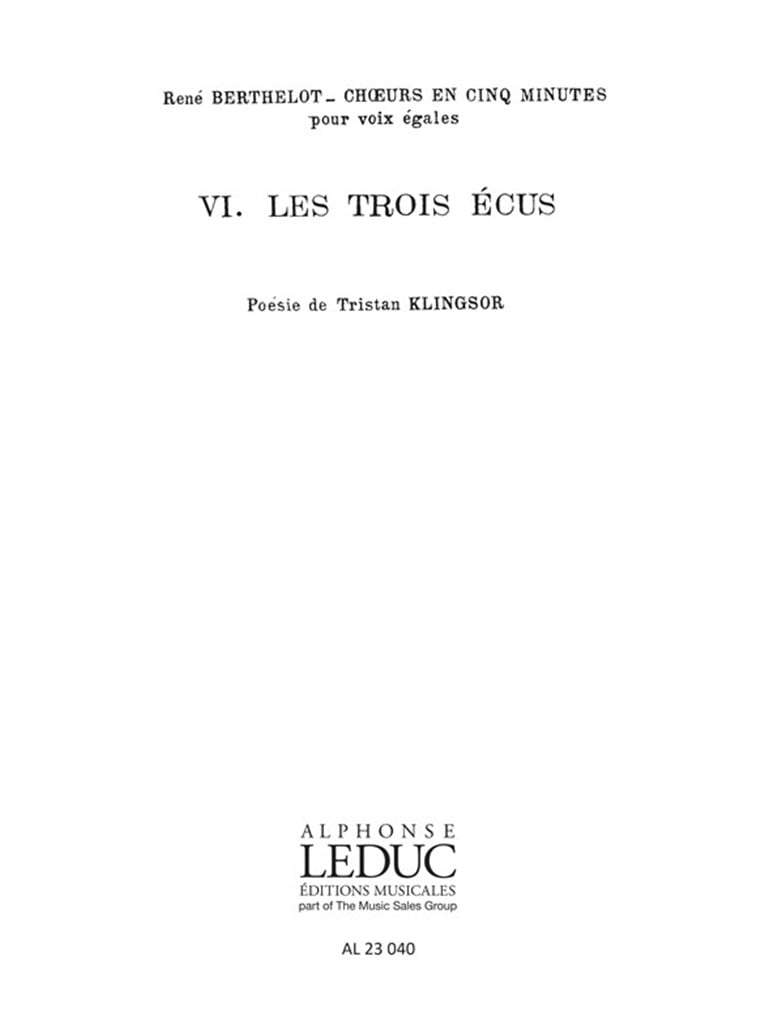 Choeurs en 5 Minutes No.6 - Le Retour du Roi